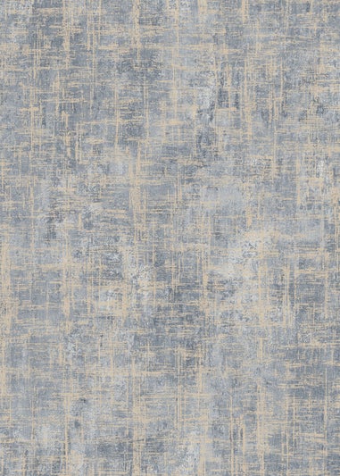 Muriva Etta Texture Blue & Gold