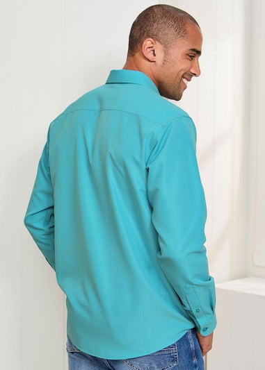 Cotton Traders Bottle Green Long Sleeve Soft Touch Shirt