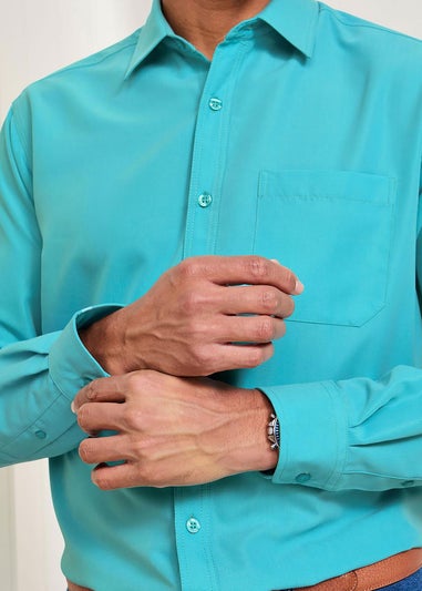 Cotton Traders Bottle Green Long Sleeve Soft Touch Shirt