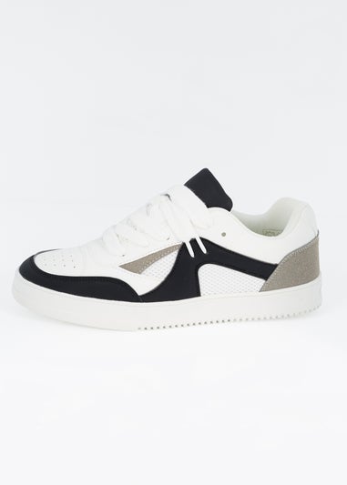 Brave Soul White Faux Leather Trainers