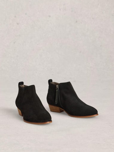Wildlederstiefeletten mit weiter Passform