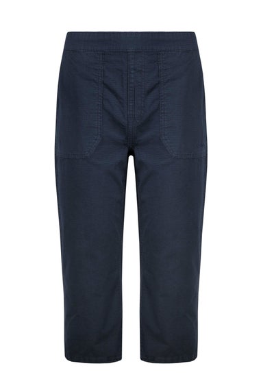 Weird Fish Navy Anyar 3/4 Length Ripstop Trousers