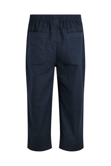 Weird Fish Navy Anyar 3/4 Length Ripstop Trousers
