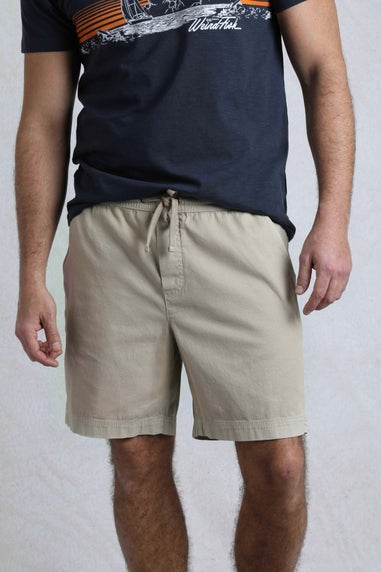 Weird Fish Flint Stone Weston Canvas Shorts