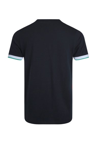 Weird Fish Navy Danville Pique T-Shirt