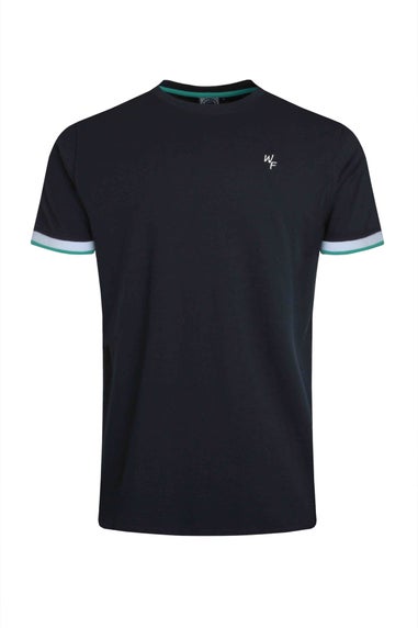 Weird Fish Navy Danville Pique T-Shirt
