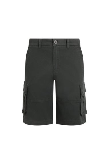 Weird Fish Washed Black Rigney Cargo Shorts