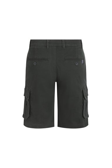Weird Fish Washed Black Rigney Cargo Shorts