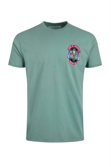Weird Fish Pale Blue Sons of Anchovy Back Print Artist T-Shirt