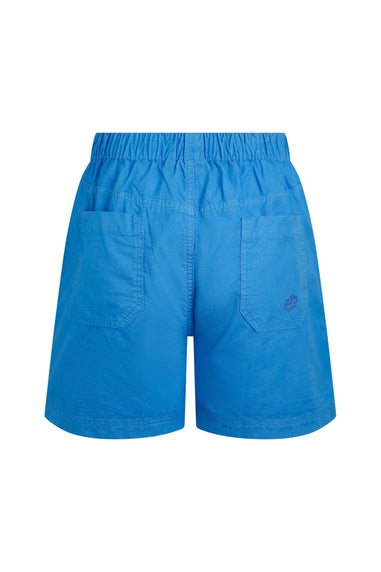 Weird Fish Azure Blue Deeley Ripstop Shorts