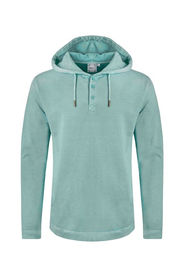 Weird Fish Pale Blue Woodside Sun-washed Loopback Hoodie