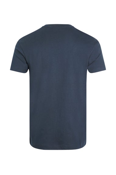 Weird Fish Navy Keaton Super Soft Pocket T-Shirt