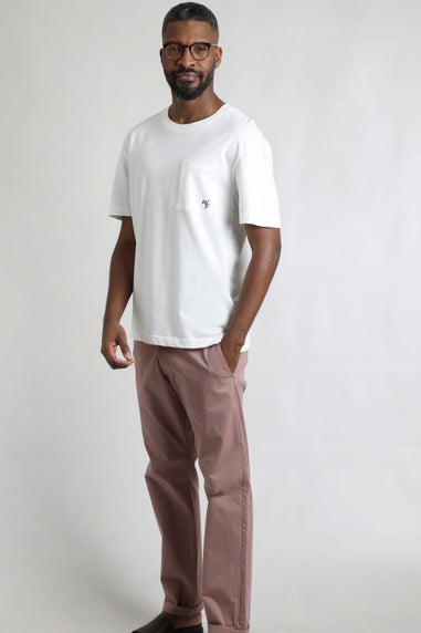 Weird Fish Light Cream Keaton Super Soft Pocket T-Shirt