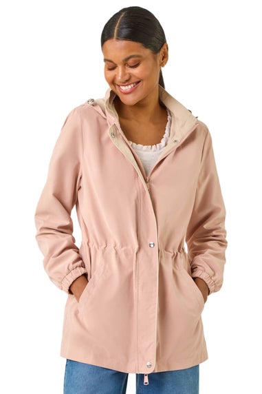Roman Light Pink Lightweight Hooded Jacket