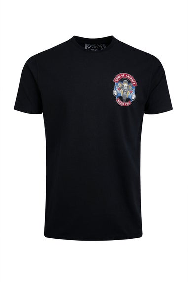 Weird Fish Black Sons of Anchovy Back Print Artist T-Shirt
