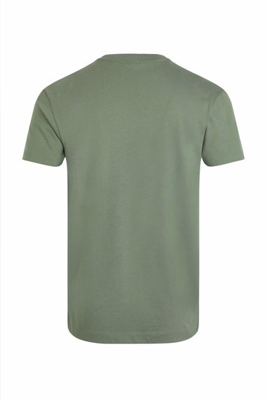 Weird Fish Army Green Keaton Super Soft Pocket T-Shirt