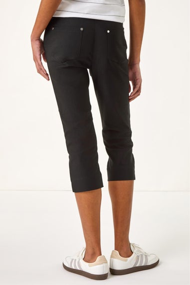 Roman Black Lift Sculpt Shape Cropped Stretch Trouser