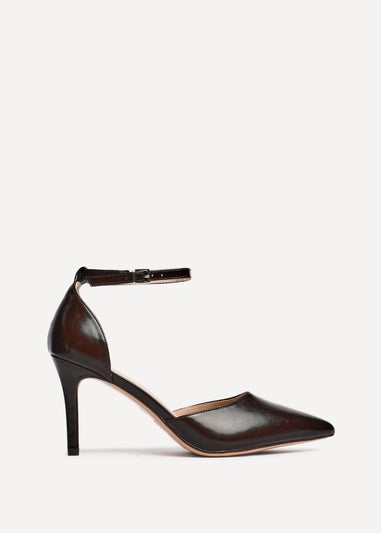 Linzi Thea Brown Faux Leather Classic Stiletto Court Heel