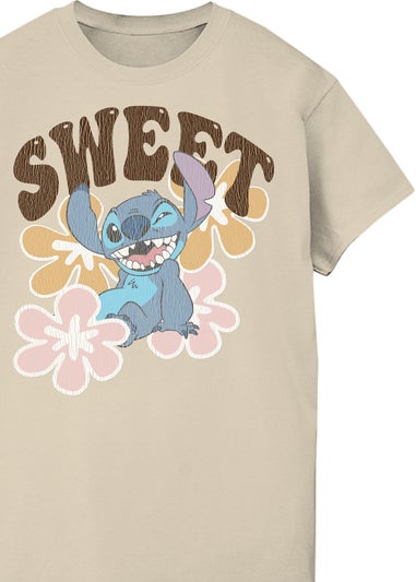 Disney Lilo & Stitch Sweet Sand Boyfriend Fit Graphic T-Shirt