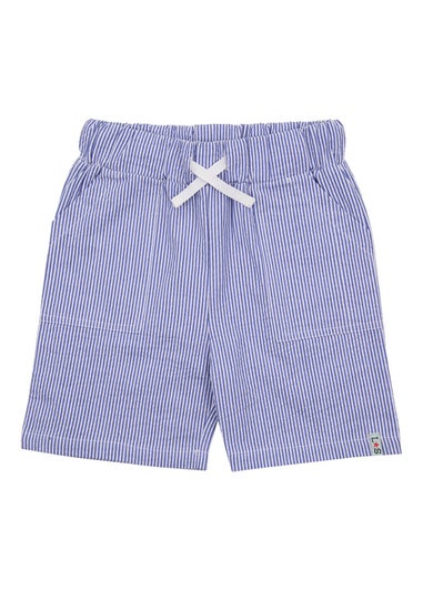 Lilly & Sid Lilly & Sid Blue Stripe Print Shorts(3-8 Years)