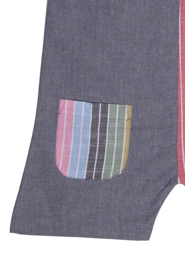 Lilly & Sid Multicoloured Rainbow Stripe Print Playsuit (0-8 Years)