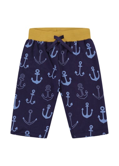 Lilly & Sid Multicoloured Anchor & Stripe Shorts 2 pack (0-8 Years)