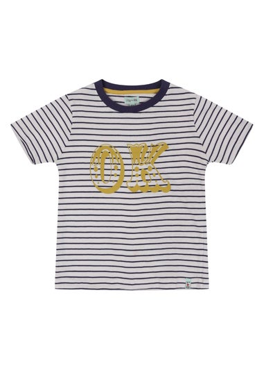 Lilly & Sid Multicoloured Ok Slogan Print T-Shirt (24 Months- 8 Years)