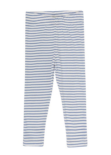 Lilly & Sid Blue Stripe Print Leggings (0-8 Years)
