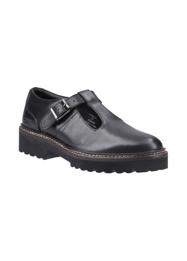 Pod Black Kylee Lace Up T-Bar