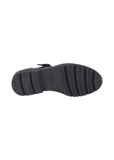 Pod Black Kylee Lace Up T-Bar
