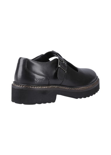 Pod Black Kylee Lace Up T-Bar