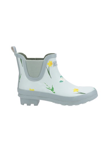 Cotswold Pale Green Wildflower Ankle Wellingtons