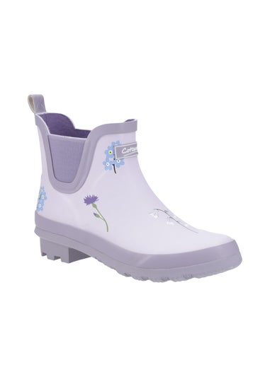 Cotswold Lilac Wildflower Ankle Wellingtons