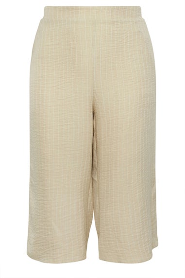 Evans Curve Natural Brown Wide Leg Culottes