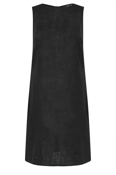 M&Co Petite Black Linen Shift Dress