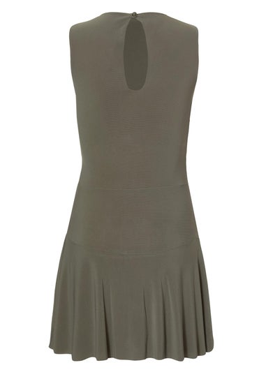 Quiz Khaki Ruched Playsuit