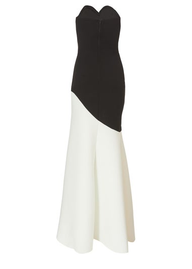 Quiz Black Contrast Maxi Dress
