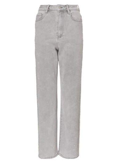 Quiz Blue Denim Diamante Jeans