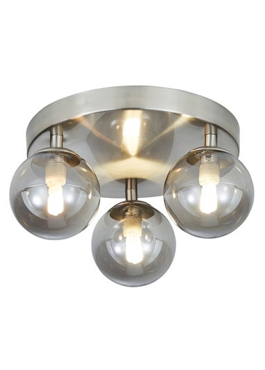 INLIGHT ODIE 3 Light Flush Nickel (13cm x 26cm)
