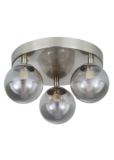 INLIGHT ODIE 3 Light Flush Nickel (13cm x 26cm)