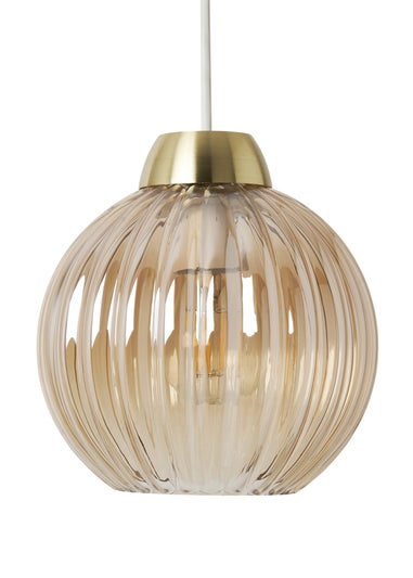 INLIGHT LIZZY Easyfit Ribbed Glass Champagne (18cm x 18cm)