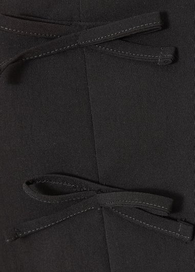 Quiz Black Bow Detail Waistcoat