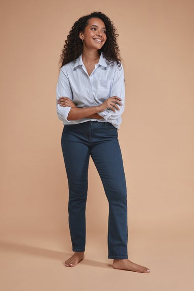 M&Co Indigo Blue Straight Leg Jeans