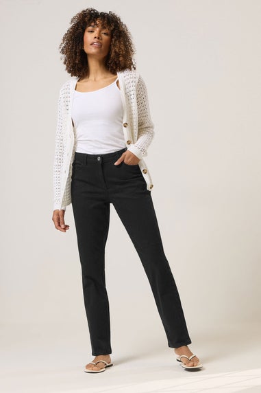 M&Co Black Straight Leg Jeans