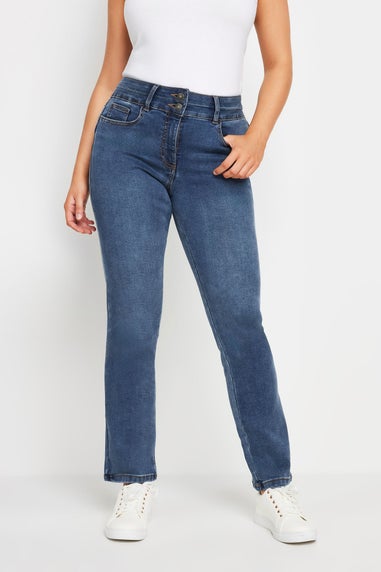 M&Co Mid Wash Blue Lift & Shape Straight Leg Jeans