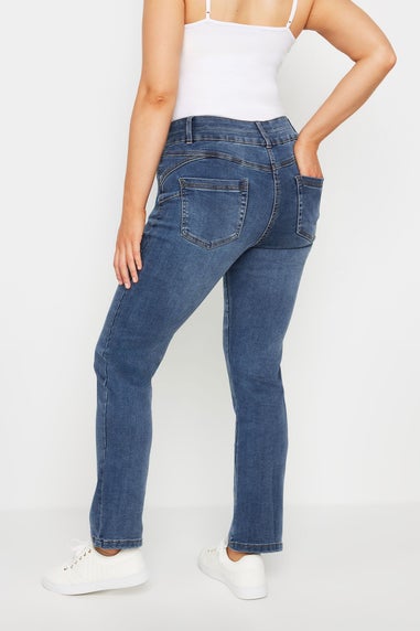 M&Co Mid Wash Blue Lift & Shape Straight Leg Jeans
