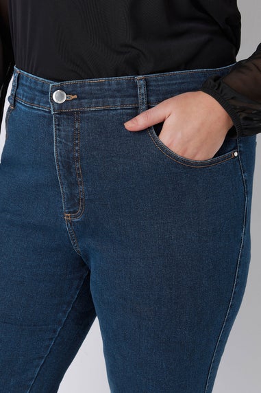 Evans Curve Fit Indigo Bootcut Jeans