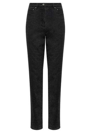 Long Tall Sally Black Washed Una Stretch Mom Jeans