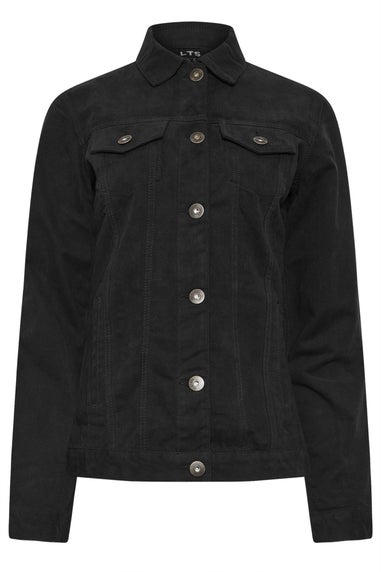 Long Tall Sally Black Denim Button Through Jacket