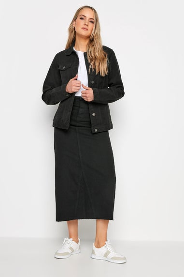 Long Tall Sally Black Denim Button Through Jacket